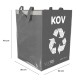 Taschen für die Mülltrennung SORT EASY 4 METAL, 30x30x40 cm, 4x36 l, 4 Stück