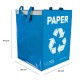 Taschen für die Mülltrennung SORT EASY 3 BASIC EN, 30 x 30 x 40 cm, 3 x 36 l, 3 Stück