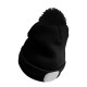 Mütze mit Stirnlampe 180 lm, wiederaufladbar, USB, Einheitsgröße, Baumwolle/PE, schwarz mit Bommel
