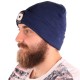 Mütze mit Stirnlampe 180 lm, wiederaufladbar, USB, Einheitsgröße, Baumwolle/PE, blau