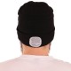 Mütze mit Stirnlampe 180 lm, wiederaufladbar, USB, Einheitsgröße, Baumwolle/PE, schwarz