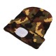 Mütze mit Stirnlampe 180 lm, wiederaufladbar, USB, Einheitsgröße, Baumwolle/PE, camouflage