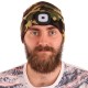Mütze mit Stirnlampe 180 lm, wiederaufladbar, USB, Einheitsgröße, Baumwolle/PE, camouflage