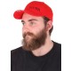 Schirmmütze mit LED-Licht B-CAP 25 lm, wiederaufladbar, USB, Einheitsgröße, rot