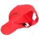 Schirmmütze mit LED-Licht B-CAP 25 lm, wiederaufladbar, USB, Einheitsgröße, rot