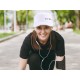 Basecap mit LED-Licht B-CAP 25 lm, wiederaufladbar, USB, Einheitsgröße, weiß