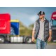 Reflektierende Basecap mit LED-Licht B-CAP SAFETY 25 lm, wiederaufladbar, USB, Einheitsgröße, schwar
