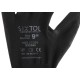 Arbeitshandschuhe aus Polyester, teilbeschichtet mit Polyurethan GLOVE PE-PU 9, schwarz, Größe 9