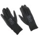 Arbeitshandschuhe aus Polyester, halbgetaucht in PU GLOVE PE-PU 10, schwarz, Gr. 10\