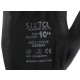 Arbeitshandschuhe aus Polyester, halbgetaucht in PU GLOVE PE-PU 10, schwarz, Gr. 10\