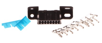 OBD2-Buchse (weiblich) ohne bestückte Pins, 16 freie Pins