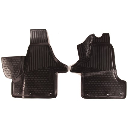 3D Gummimatten VOLKSWAGEN Transporter (T6), 2015->, VAN, (Europa), 2 Stück