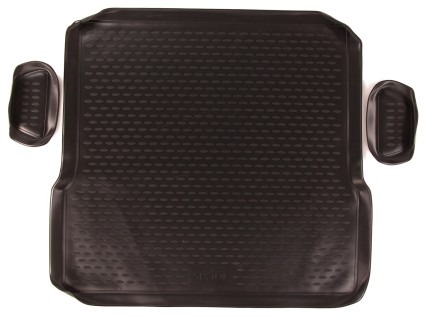 Gummimatte für Kofferraum RENAULT/DACIA Logan (I) 2004–2015, Limousine (Variante mit Seitentaschen)