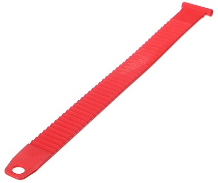 Befestigungsriemen für den Fahrradträger an der Anhängerkupplung, Länge 27 cm, rot - Ersatzteil