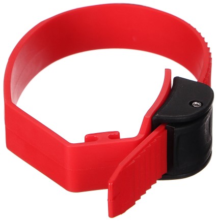 Schnellspannband für Fahrradträger an der Anhängerkupplung, Länge 38 cm, rot - Ersatzteil