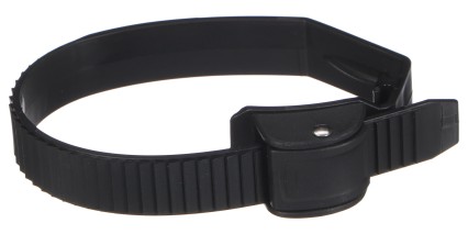 Schnellverschlussriemen für Fahrradträger an der Anhängerkupplung, Länge 38 cm, schwarz - Ersatzteil