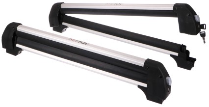 Dachträger für Skier, Snowboards und Wakeboards mit Schloss ROOF SKI, 76 cm, Tragfähigkeit 35 kg