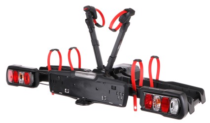 Fahrradträger für die Anhängerkupplung E-BIKE 2 PREMIUM - 2 E-Bikes, Tragfähigkeit 60 kg, klappbar