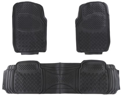Universelle Gummiautofußmatten CAR MAT UNI SET 2, Komplettset, 3 Stück