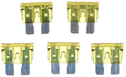 Satz Flachsicherungen fürs Auto MECHANIC FUSE SET 20A, 100 St.