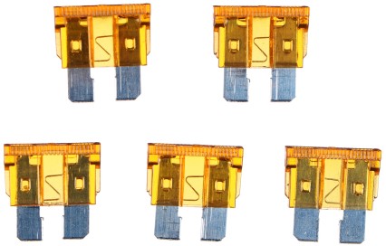 Kfz-Flachsicherungen-Set, Mechaniker-Sicherungssatz, 5 A, 100 Stück