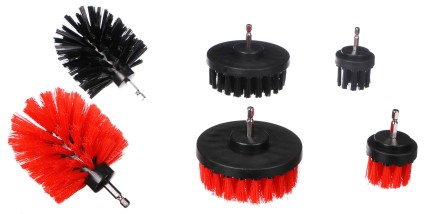 Set Bohrmaschinenbürsten zur Autoreinigung CAR DETAILING DRILL BRUSH 6, 6-teilig