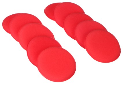 Set Polierpads für Autowachs CAR DETAILING WAX PAD 10, 10-teilig
