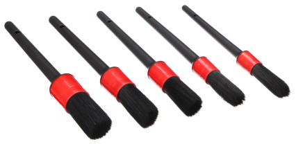 Set weicher Präzisionsbürsten zur Autoreinigung CAR DETAILING BRUSH 5 SOFT, 5 Stück
