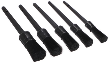 Set harter Präzisionsbürsten zur Autoreinigung CAR DETAILING BRUSH 5 HARD, 5 Stück