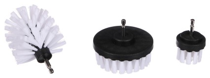 Set Bohrmaschinenbürsten zur Autoreinigung CAR DETAILING DRILL BRUSH 3 SOFT, 3 Stück