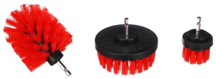 Bürstenset für Bohrmaschine zur Autoreinigung CAR DETAILING DRILL BRUSH 3 MEDIUM, 3 Stück