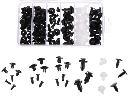 Satz von Klammern, Befestigungen und Bolzen für Fahrzeugverkleidung MECHNIC TRIM CLIP SET 100