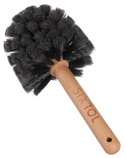 Runder Bürste zur Reinigung der Karosserie von Fahrrad oder Motorrad CAR DETAILING WOOD BRUSH 1