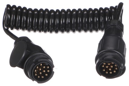 Verbindungs-Spiralkabel für Anhängerstecker TRAILER CABLE 4, 13-13polig, 3 m
