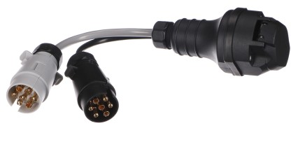 Kabeladapter für Anhängersteckdose TRAILER CABLE 5, von 13-polig auf 7-polig N+S, 35 cm