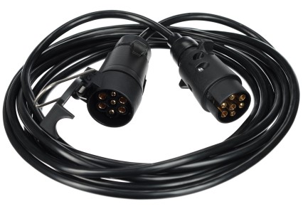 Verlängerungskabel 7-polig - Anhängersteckdose + Stecker TRAILER CABLE 7, 12V, 5m