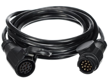 Verlängerungskabel 13-polig - Steckdose + Stecker TRAILER CABLE 8, 12V, 5m