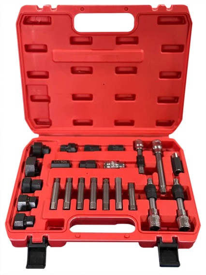 Satz für Montage und Demontage von Lichtmaschinenriemenscheiben MECHANIC PULLEY SET 3, 24 St.