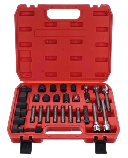 Satz für Montage und Demontage von Lichtmaschinenriemenscheiben MECHANIC PULLEY SET 4, 30 St.