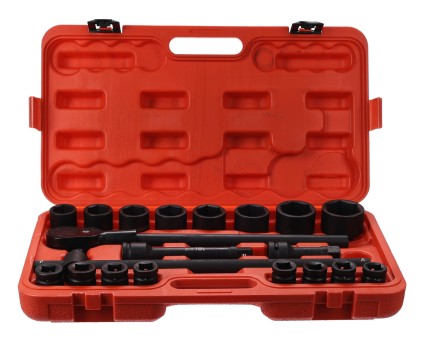 Steckschlüssel-Satz mit Ratsche MECHANIC WRENCH SET 2, Heavy-Duty, 21 St.