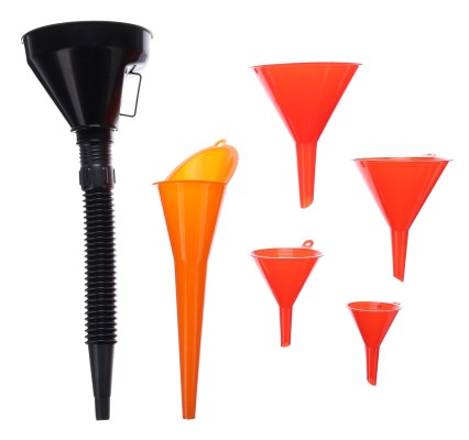 Set Trichter zum Nachfüllen von Flüssigkeiten MECHANIC FUNNEL SET 2, 6 Stück