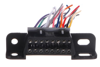 OBD-II-Buchse mit 16 Pins, abgeschlossen mit 10 cm langen Anschlusskabeln MECHANIC CABLE 25