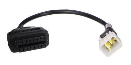 OBD-II 6-poliger Adapter für Motorrad Delphi MECHANIC CABLE 12