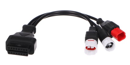 OBD-II-Adapter 3-polig/4-polig/6-polig für Yamaha- und Honda-Motorräder MECHANIC CABLE 23