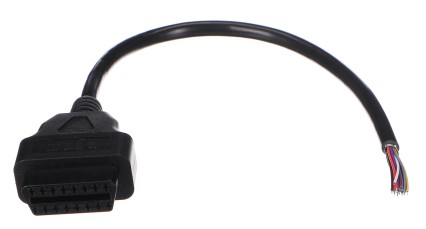 OBD-II-Verlängerungskabel mit 16 Pins, terminiert mit 30 cm langen Kabeln MECHANIC CABLE 27