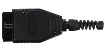 OBD-II-Stecker mit 16 Pins zur Montage eines eigenen Kabels MECHANIC CABLE 29, schwarz