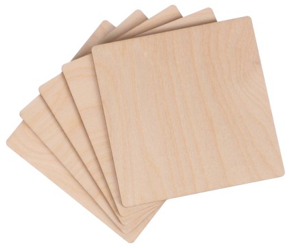Holzplättchen CREATIVE WOOD SET 5, 10 x 10 cm