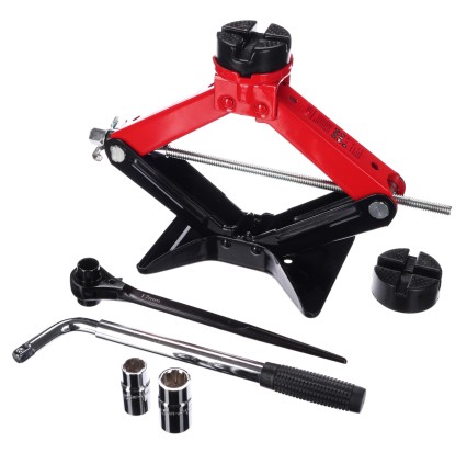 Scherenwagenheber mit Ratsche SX SCISSOR JACK WIDE PAD 2,5T