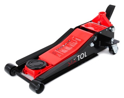 Fahrbarer hydraulischer Wagenheber Heavy-Duty 3 t niedrigprofilig mit Pedal SX JACK PEDAL 3T BLACK
