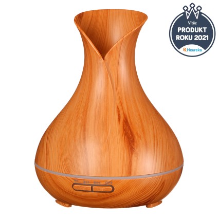 Aroma‑Diffusor Vulcan in hellem Holz 350 ml